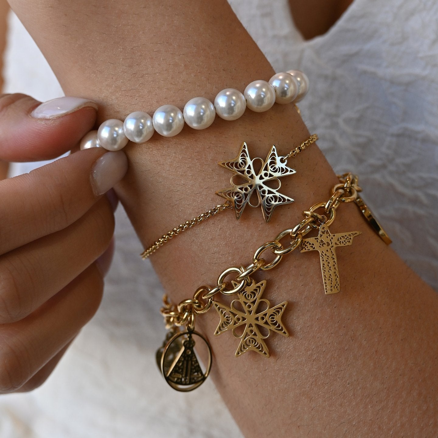 Bracelet Esmée croix de Malte