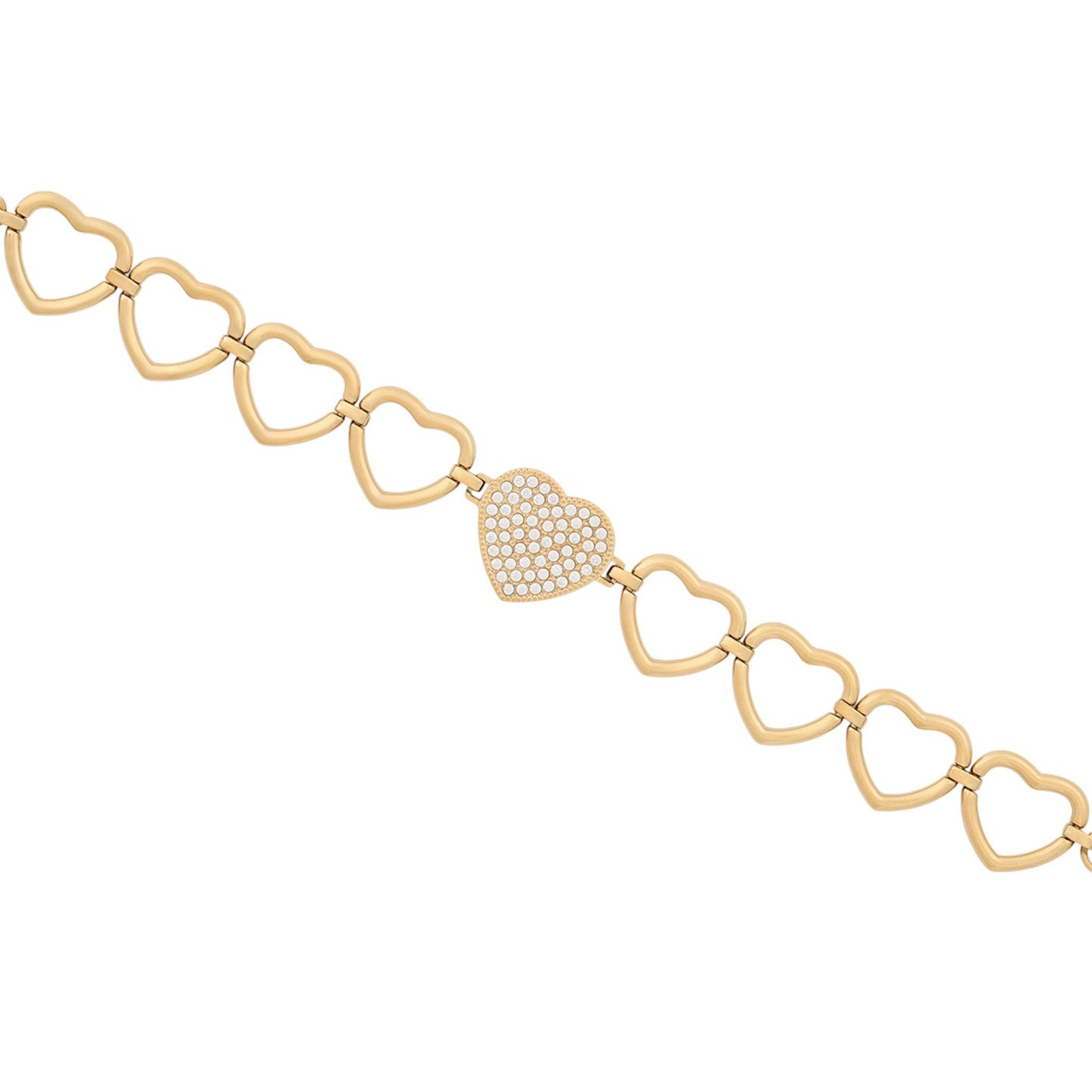 Bracelet Esmée en acier cœur