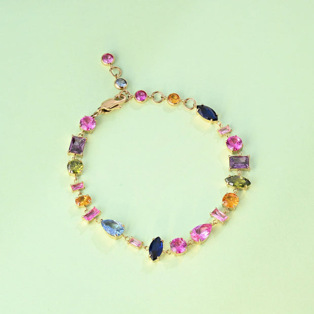 Bracelet Delicate Iris avec cristaux naturels