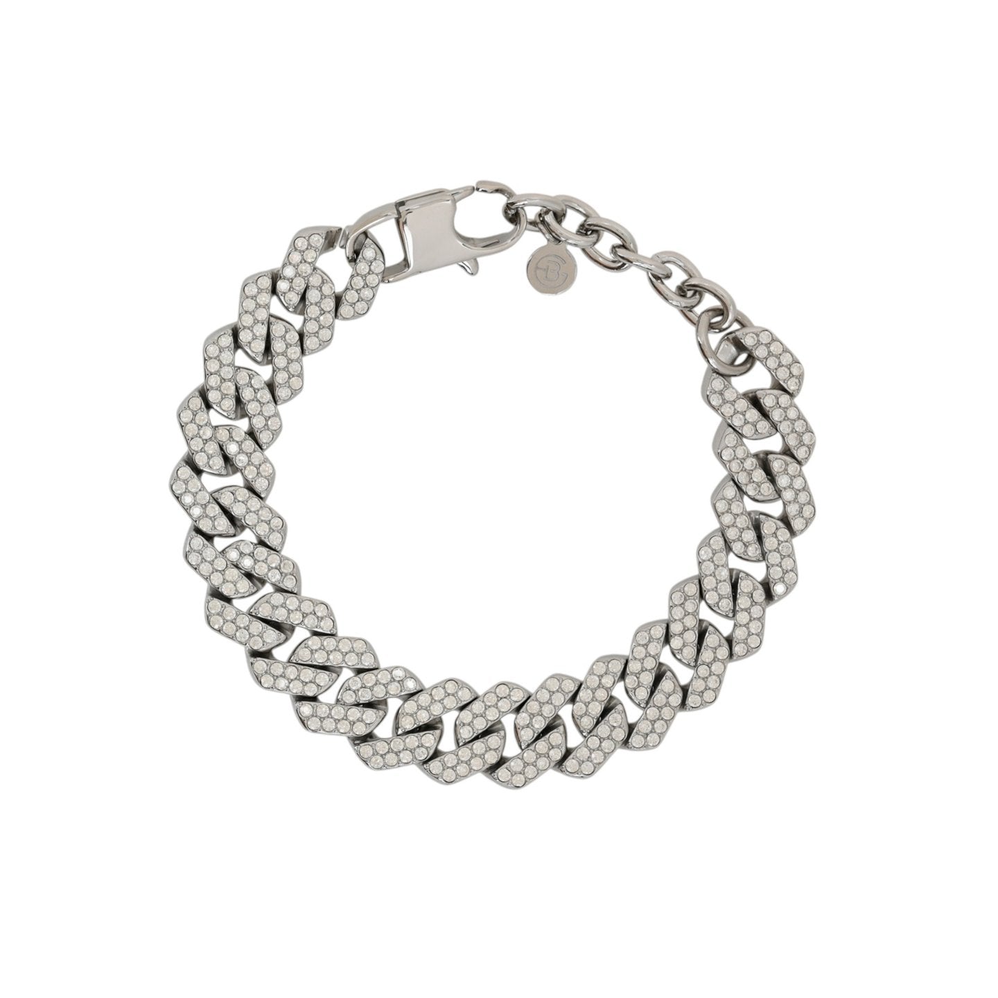 Bracelet Delicate Iris avec zircons grosse mailles