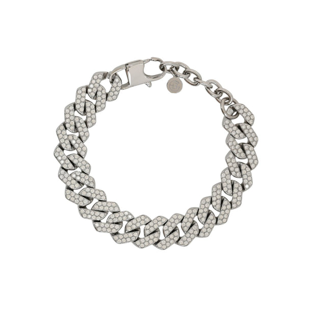 Bracelet Delicate Iris avec zircons grosse mailles