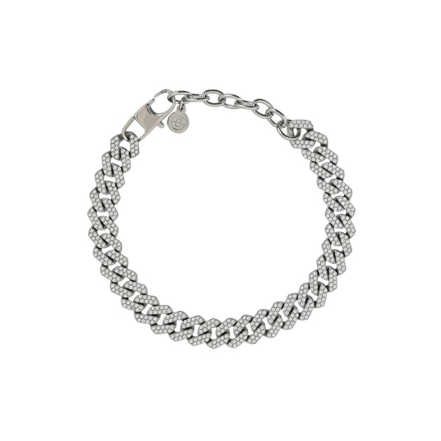 Bracelet Délicat Iris avec zircons petite mailles