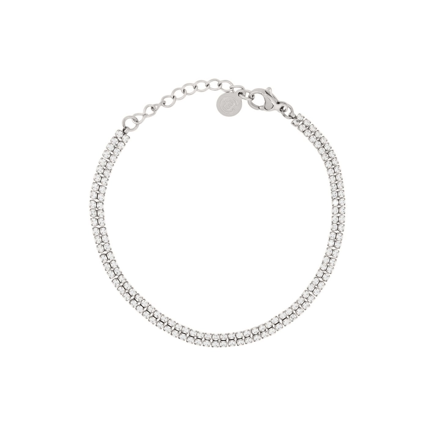 Bracelet Alba Riviera double avec zircones