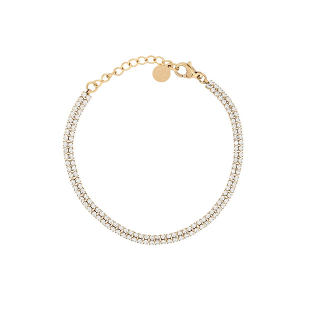 Bracelet Alba Riviera double avec zircones