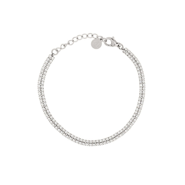 Bracelet Alba Riviera double avec zircones