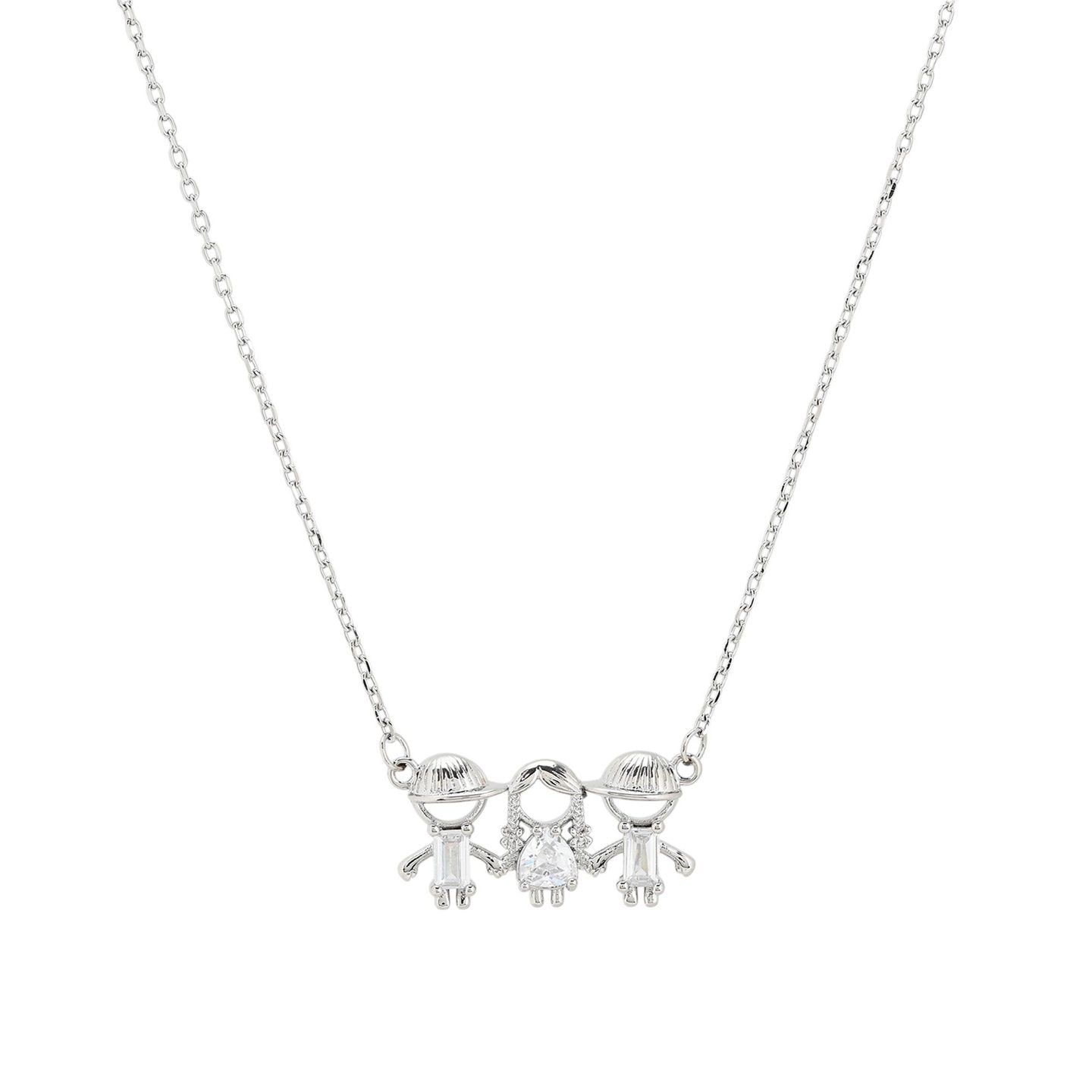 Collier avec deux garçons et une fille
