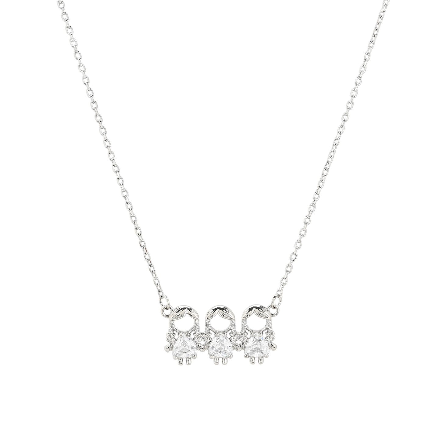 Collier avec trois filles
