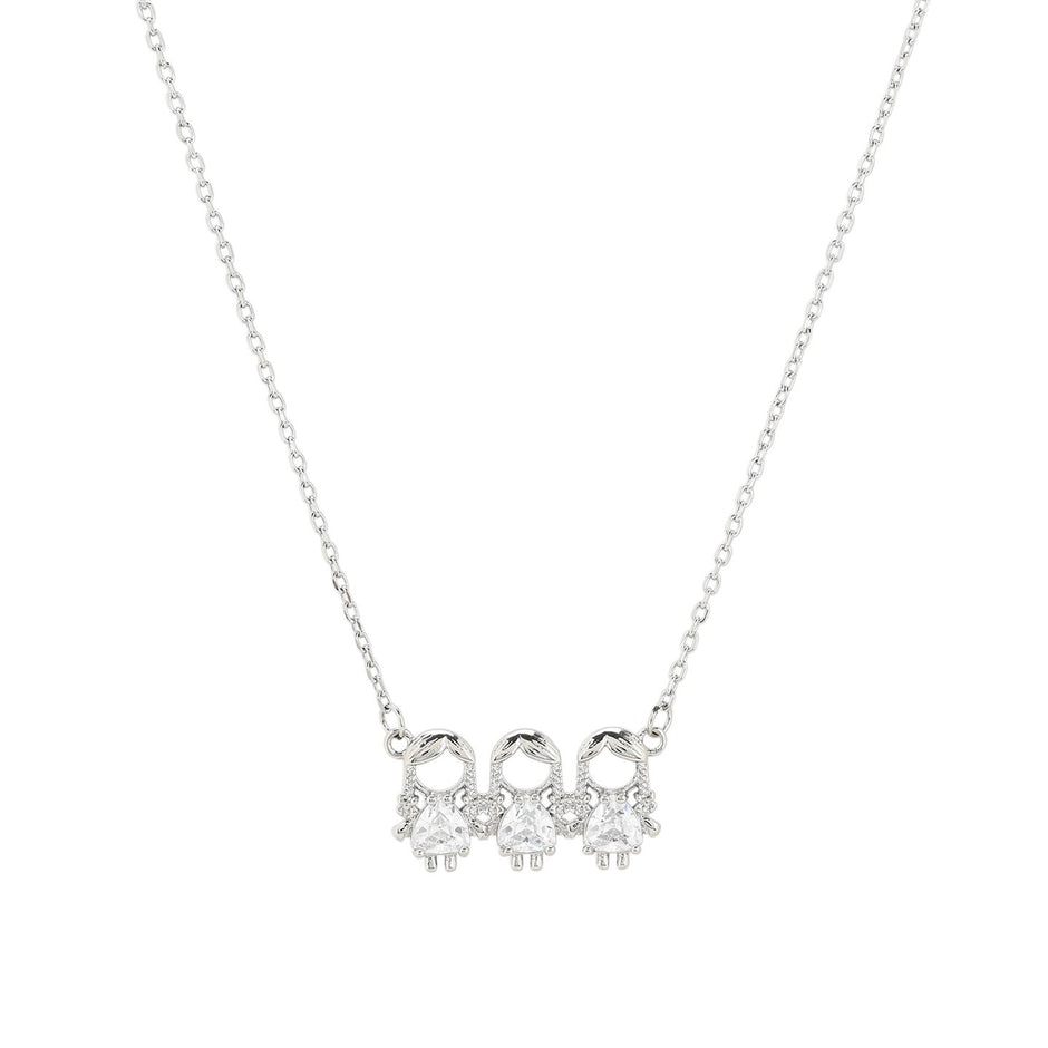 Collier avec trois filles