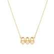 Collier avec trois filles