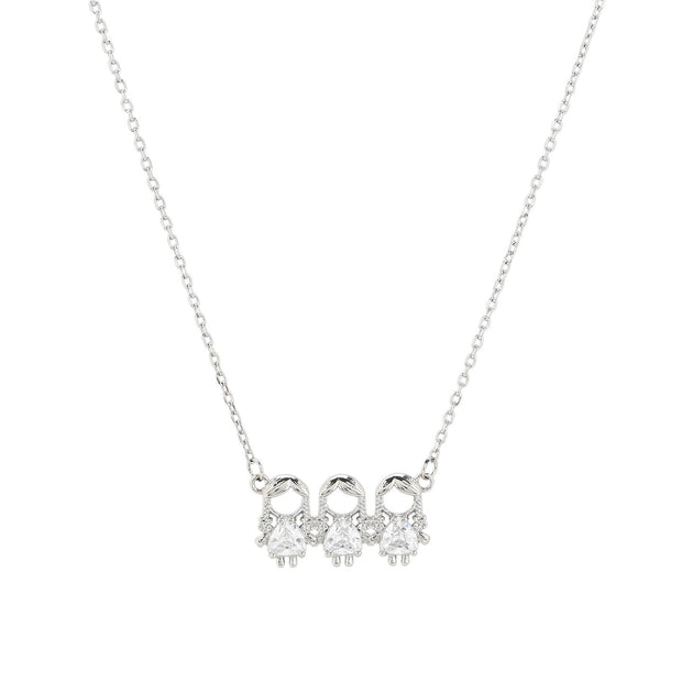 Collier avec trois filles