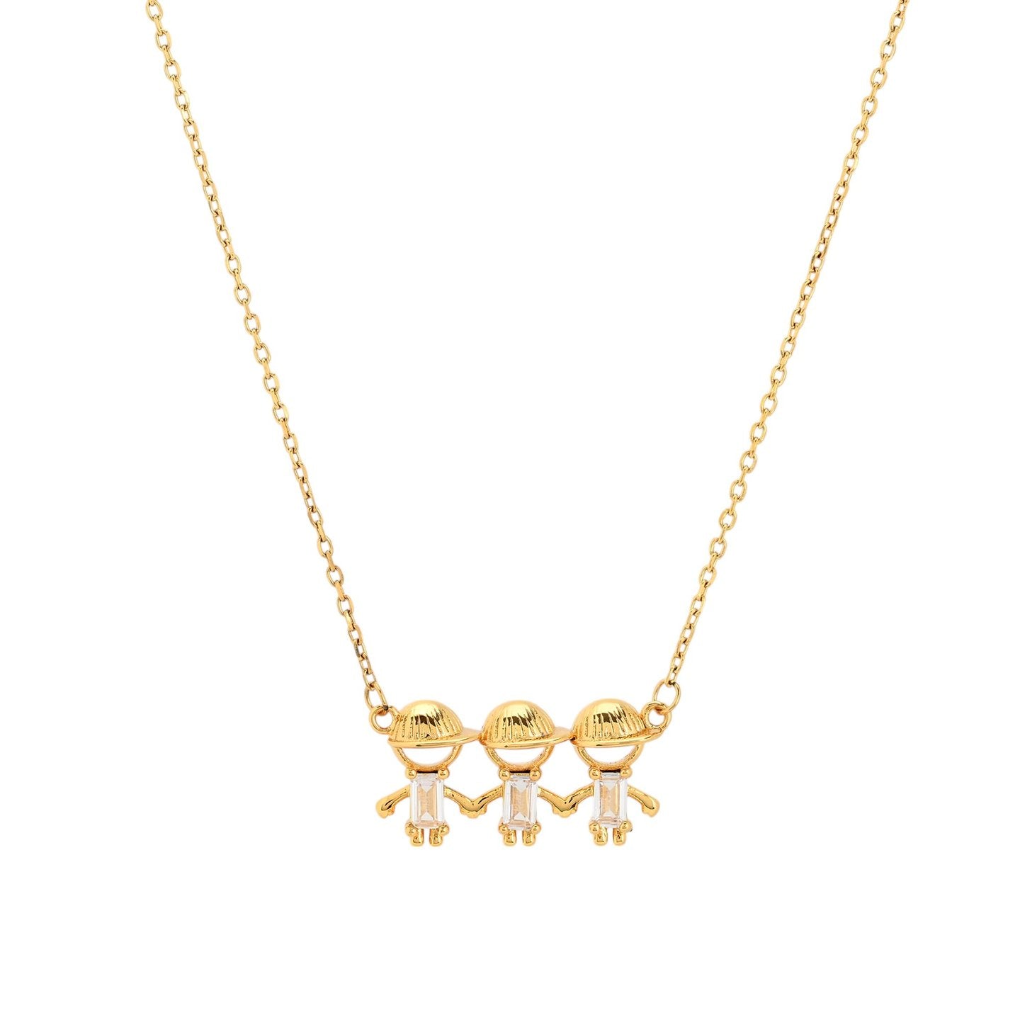 Collier avec trois garçons