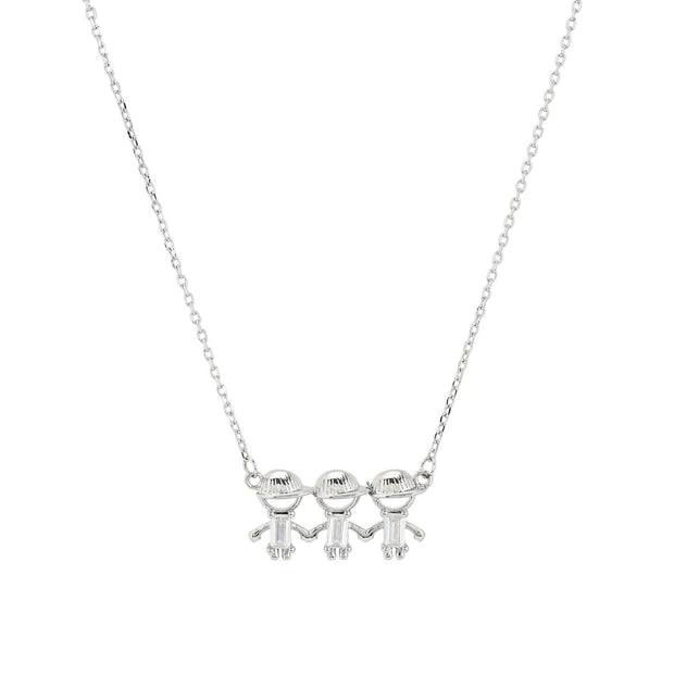 Collier avec trois garçons