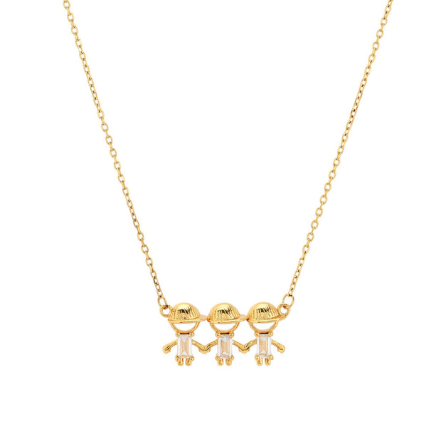 Collier avec trois garçons