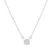 Collier carrés et zircons
