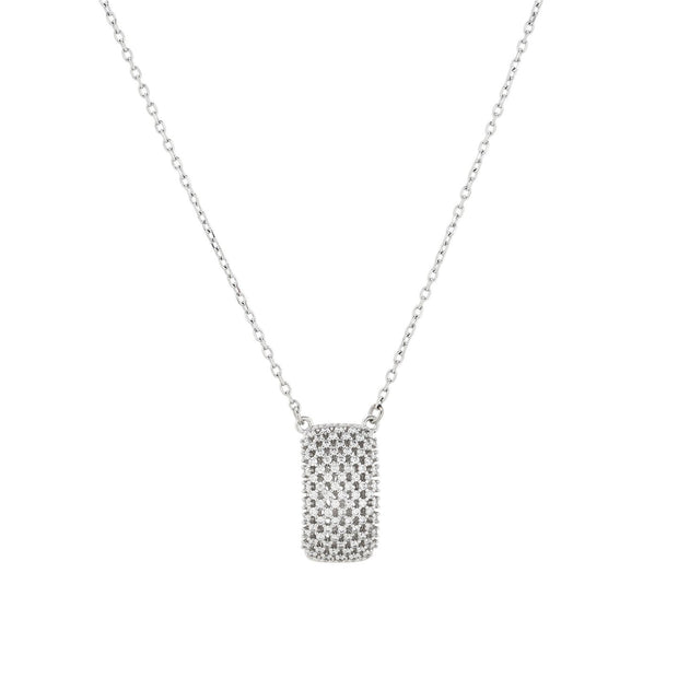Collier rectangulaire et zircons