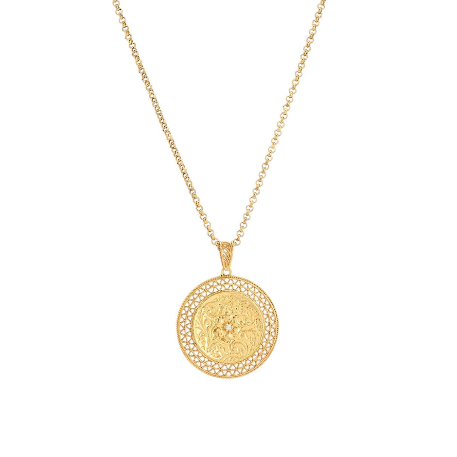 Collier Charms balance antique