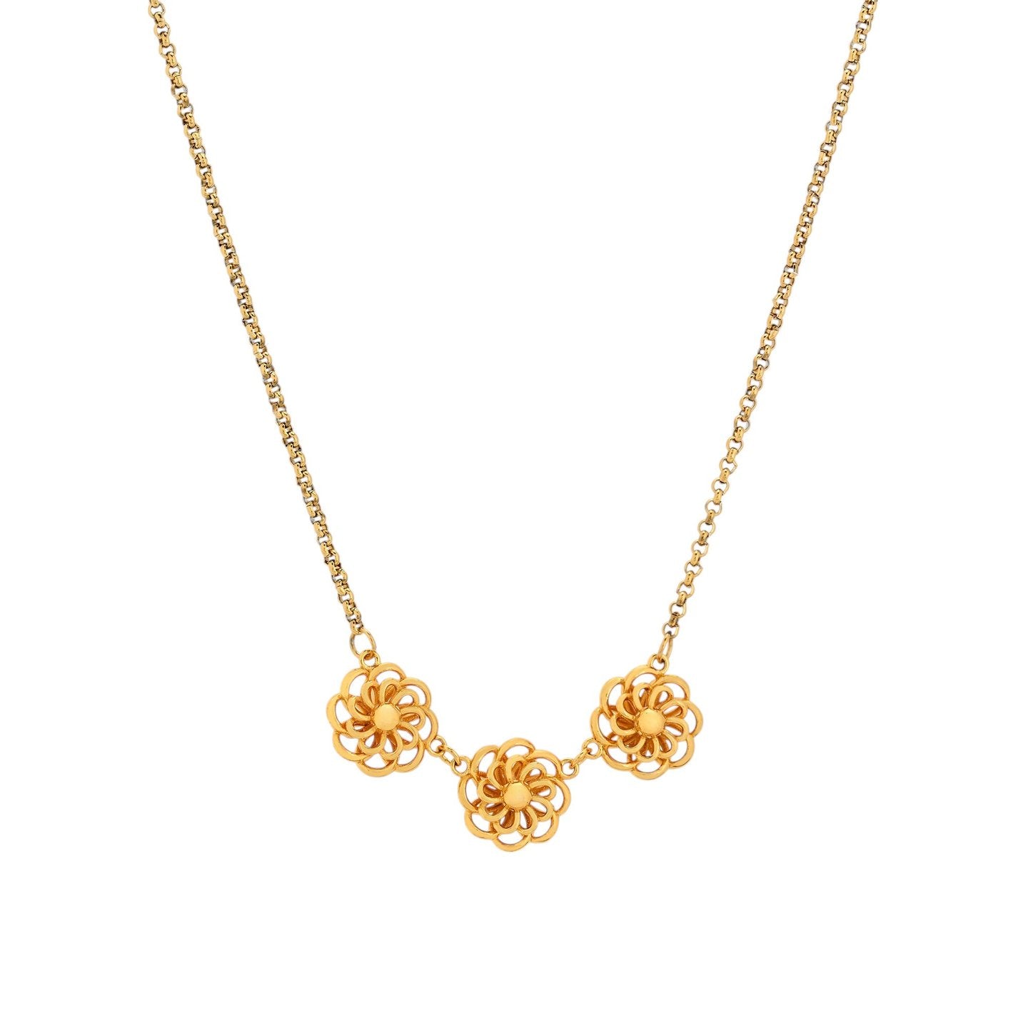 Collier Charms fleur traditionnelle