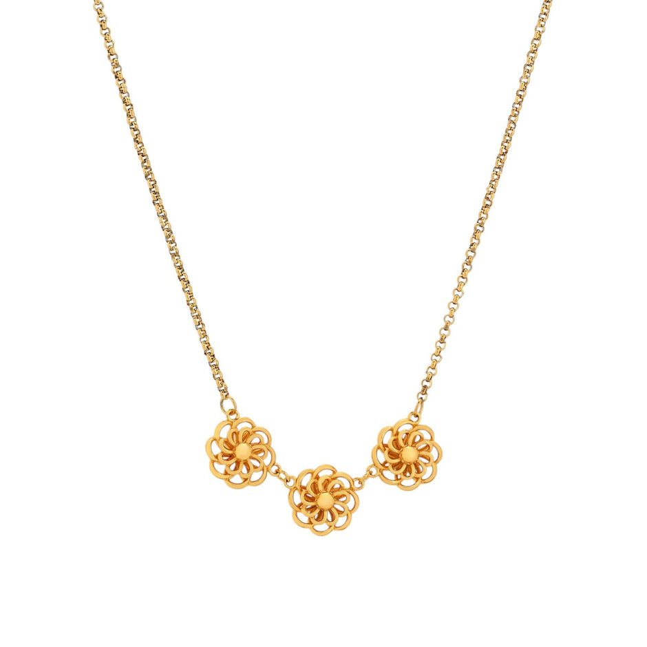 Collier Charms fleur traditionnelle