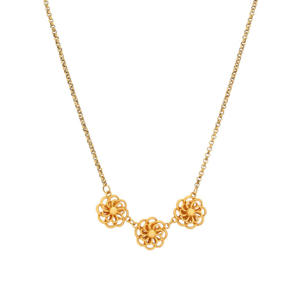 Collier Charms fleur traditionnelle