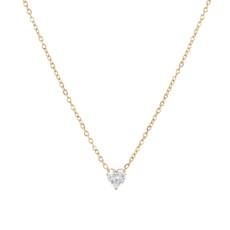 Collier avec cœur mini - 6mm