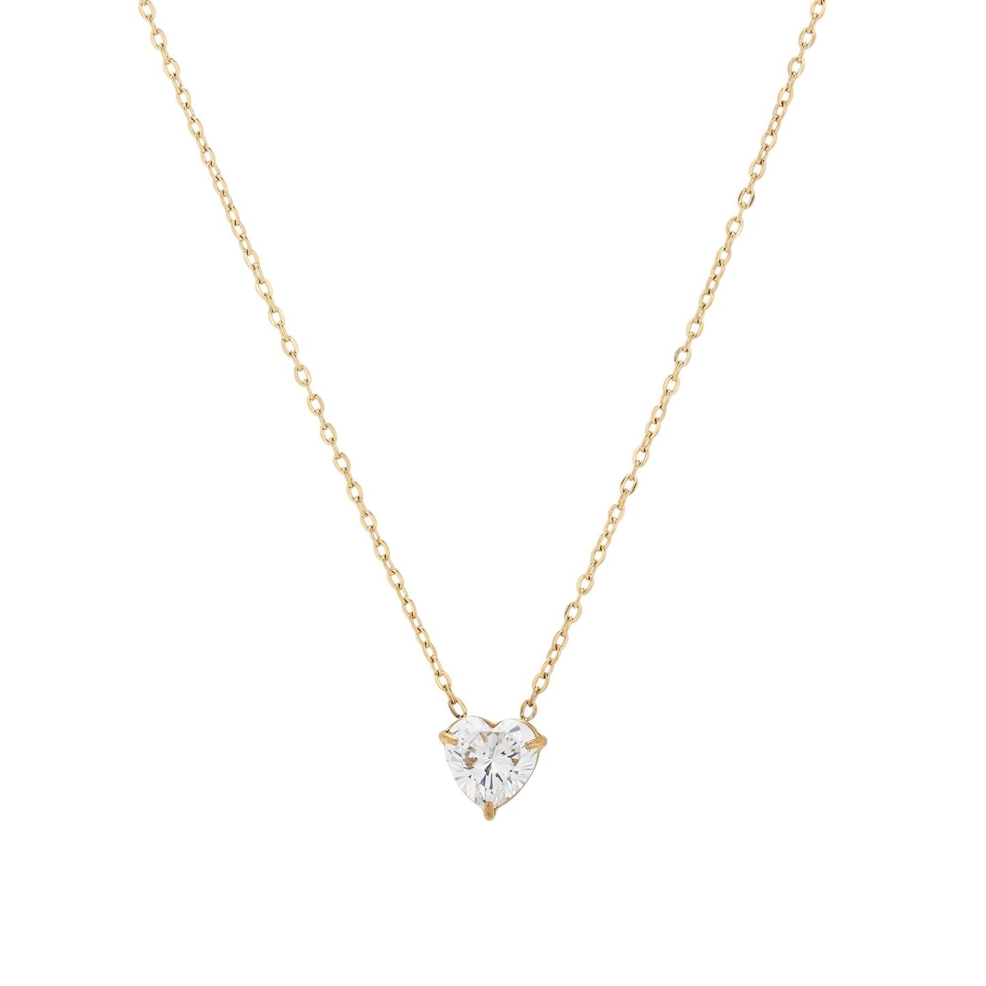 Collier avec cœur - 8mm