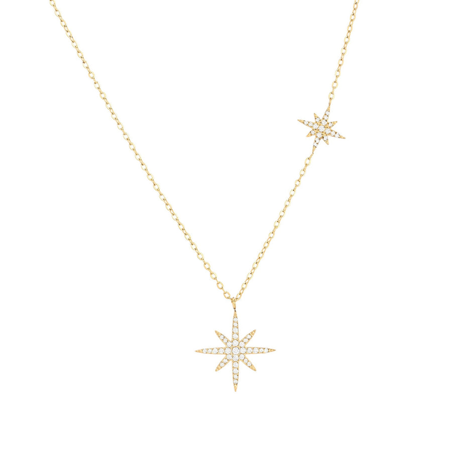Collier Delicate avec des étoiles