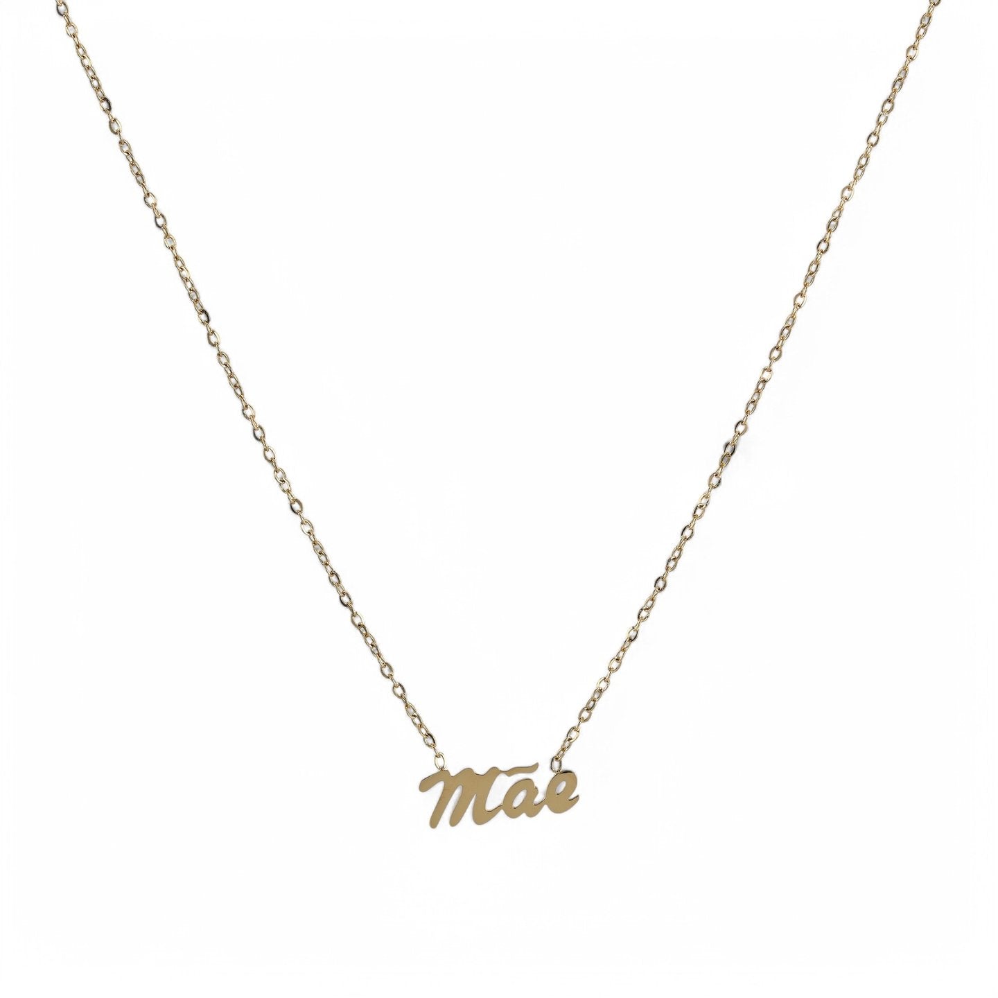 Collier avec le mot Mãe
