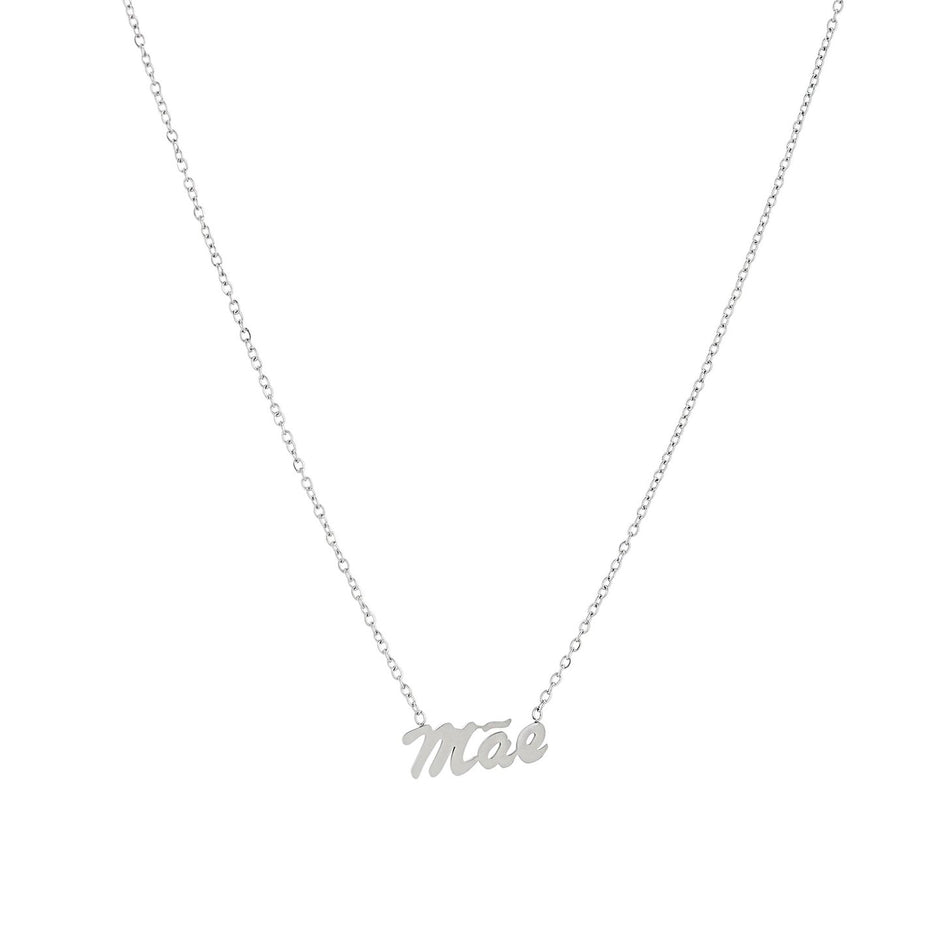 Collier avec le mot Mãe
