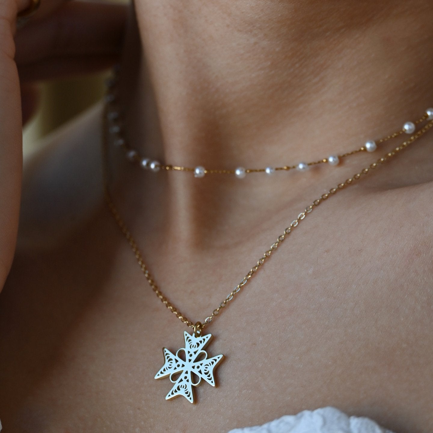 Collier Croix de Malte