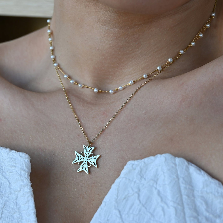 Collier Croix de Malte