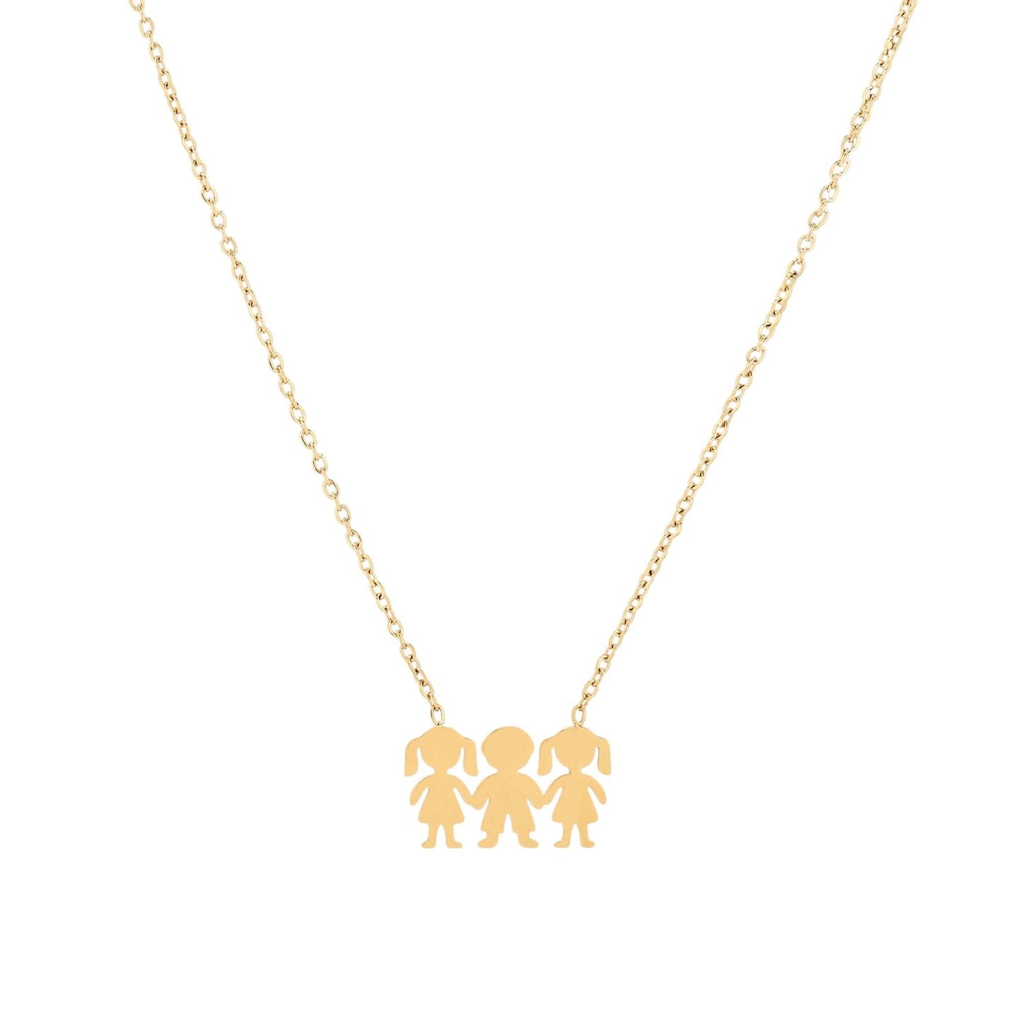 Collier Delicate deux filles et un garçon