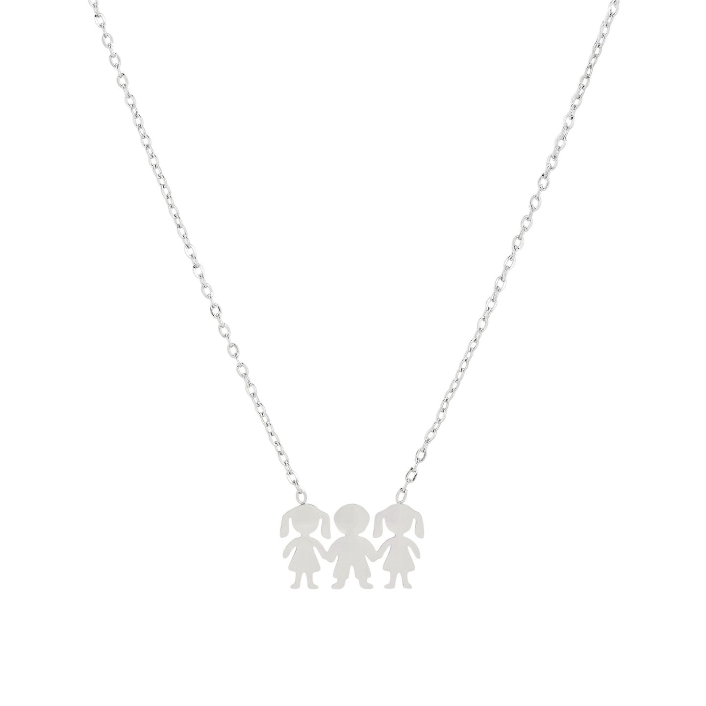Collier Delicate deux filles et un garçon