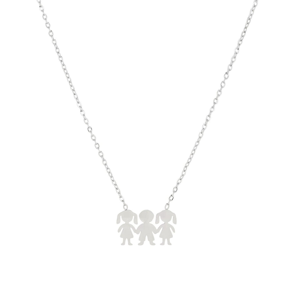 Collier Delicate deux filles et un garçon