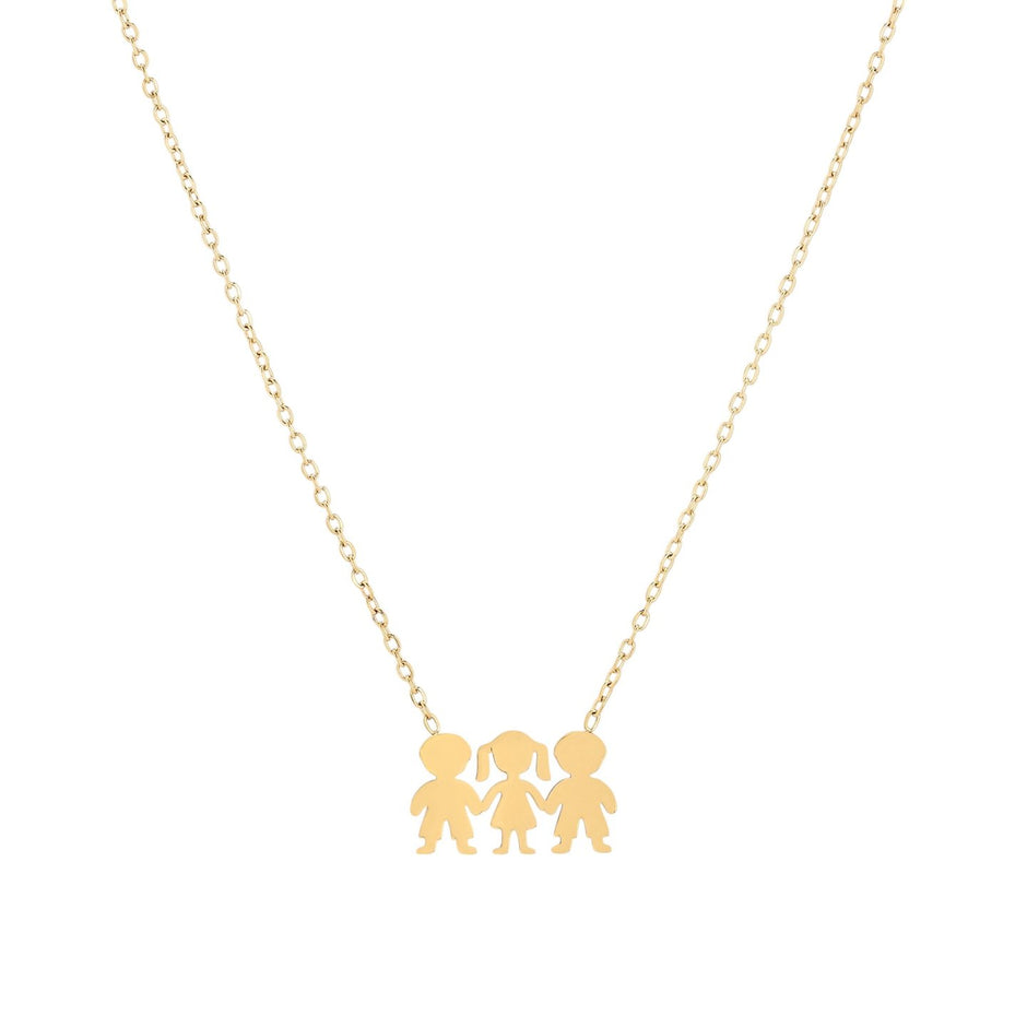 Collier Delicate deux garçons et une fille