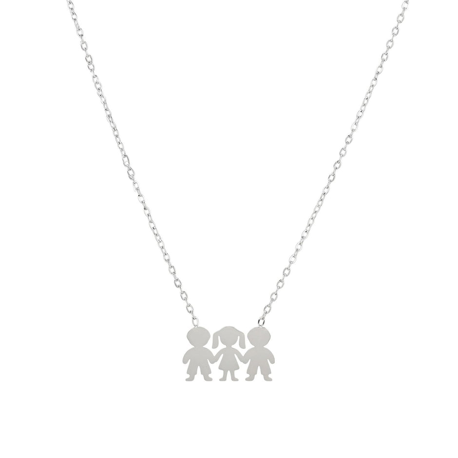 Collier Delicate deux garçons et une fille
