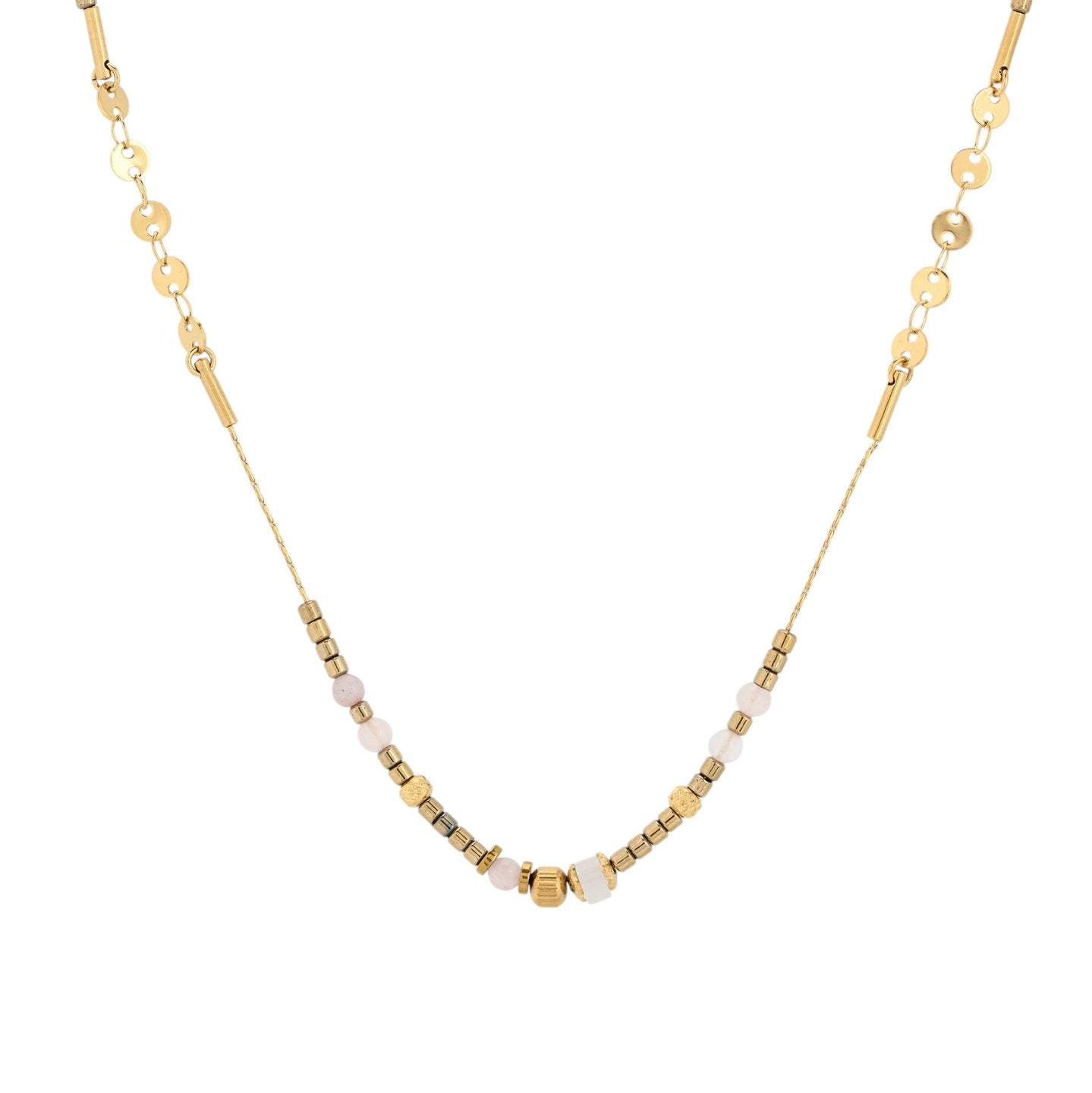 Collier en acier avec petits éléments