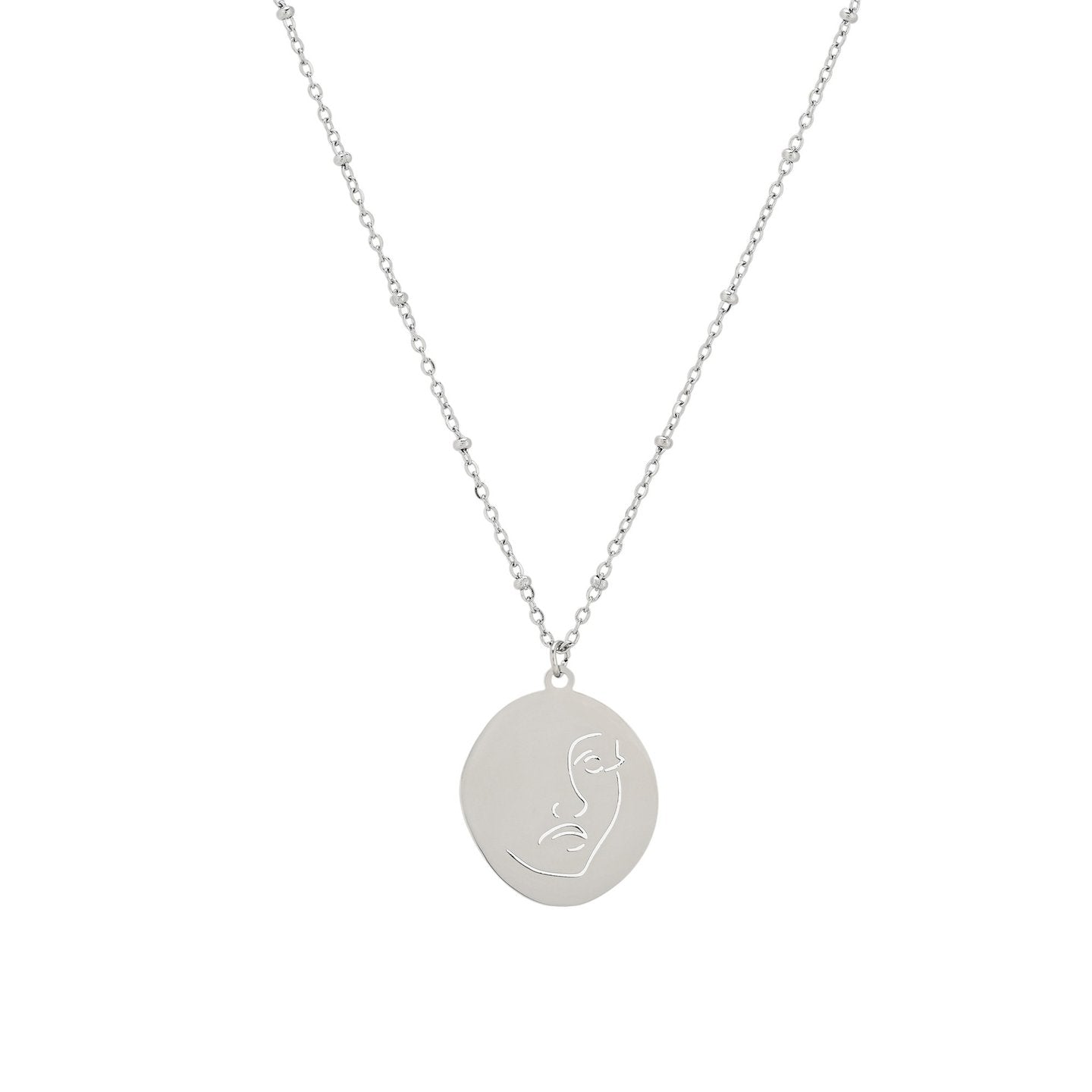 Collier lisse avec visage