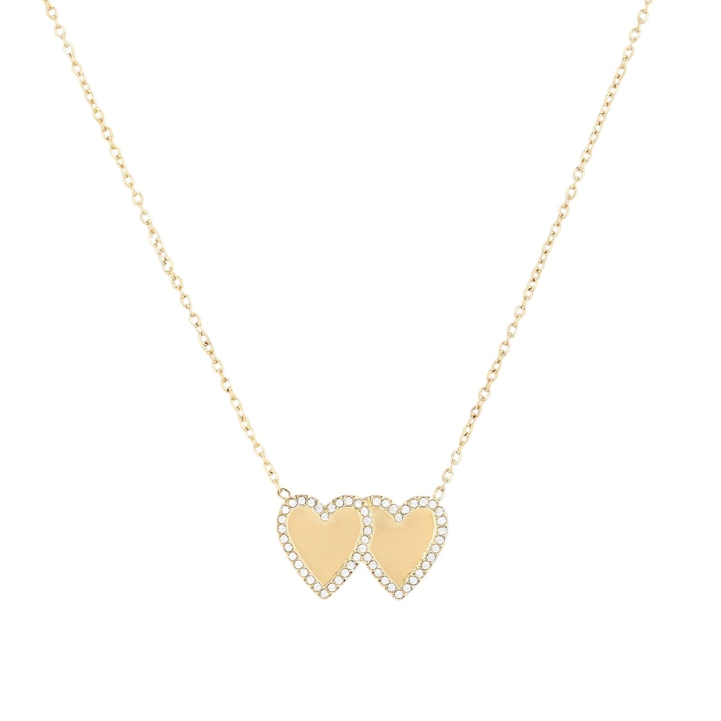 Collier Double Coeur pour gravures