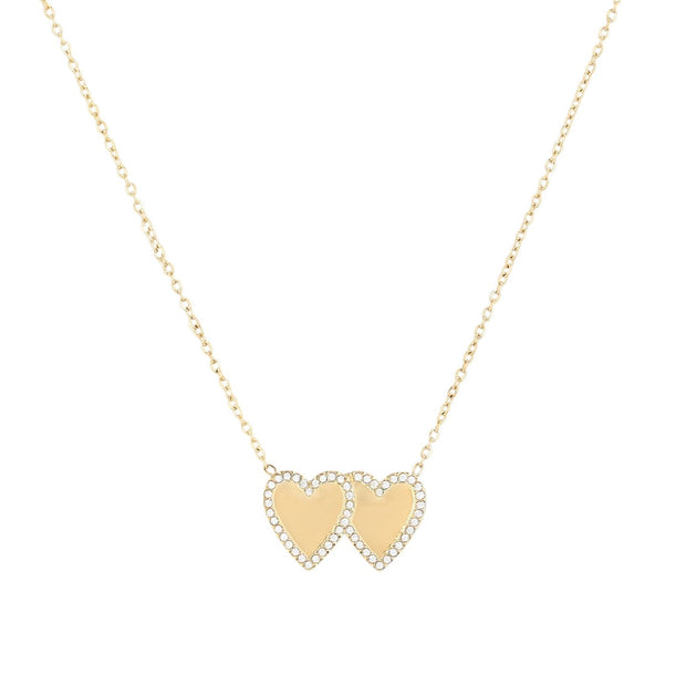 Collier Double Coeur pour gravures