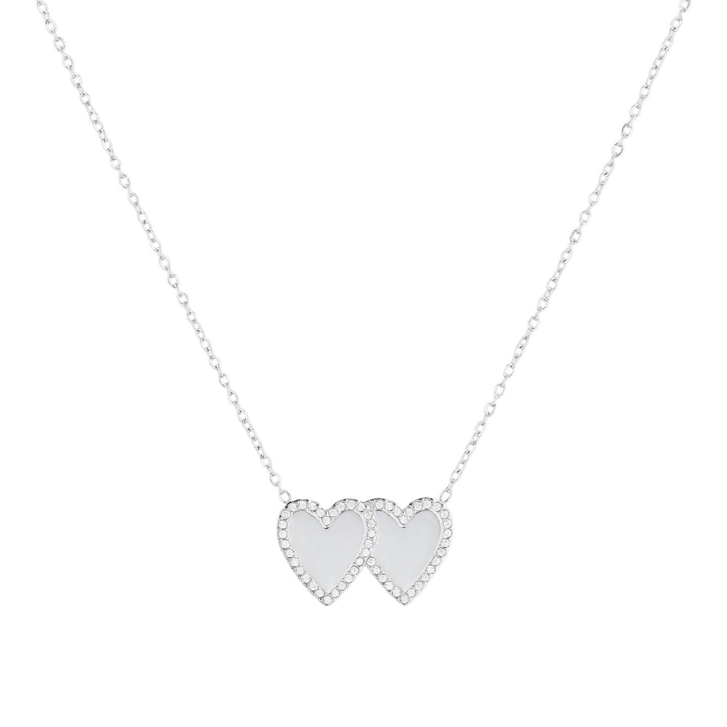 Collier Double Coeur pour gravures
