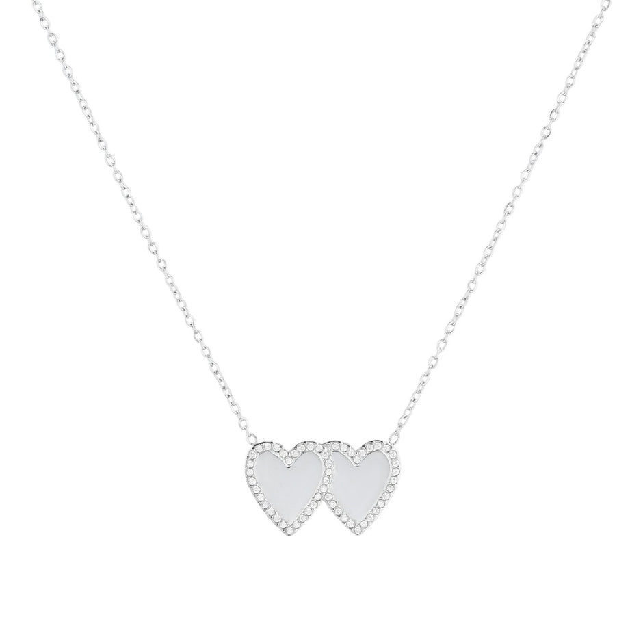 Collier Double Coeur pour gravures