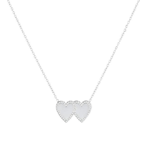 Collier Double Coeur pour gravures