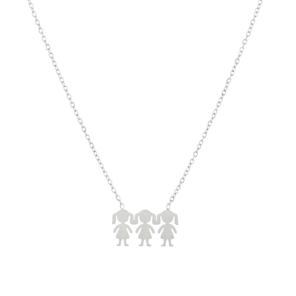 Collier Delicate trois filles