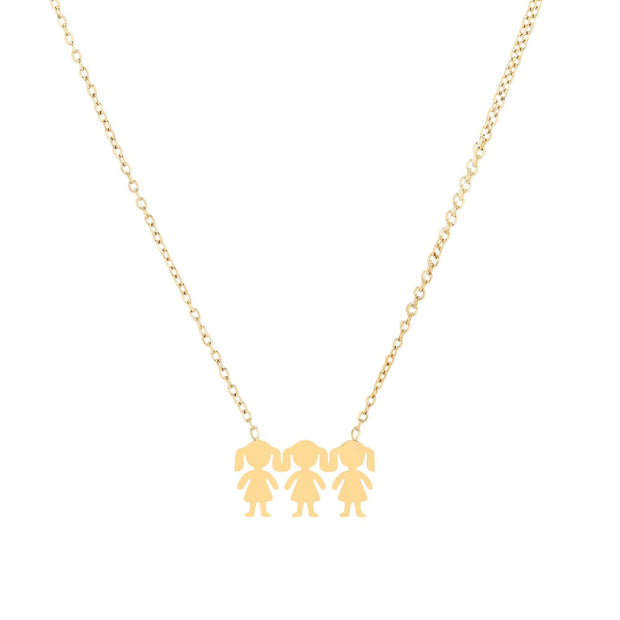 Collier Delicate trois filles