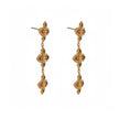 Boucles d’oreilles Aria fleur bleu traditionnelle