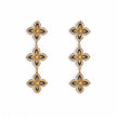 Boucles d’oreilles Aria fleur bleu traditionnelle