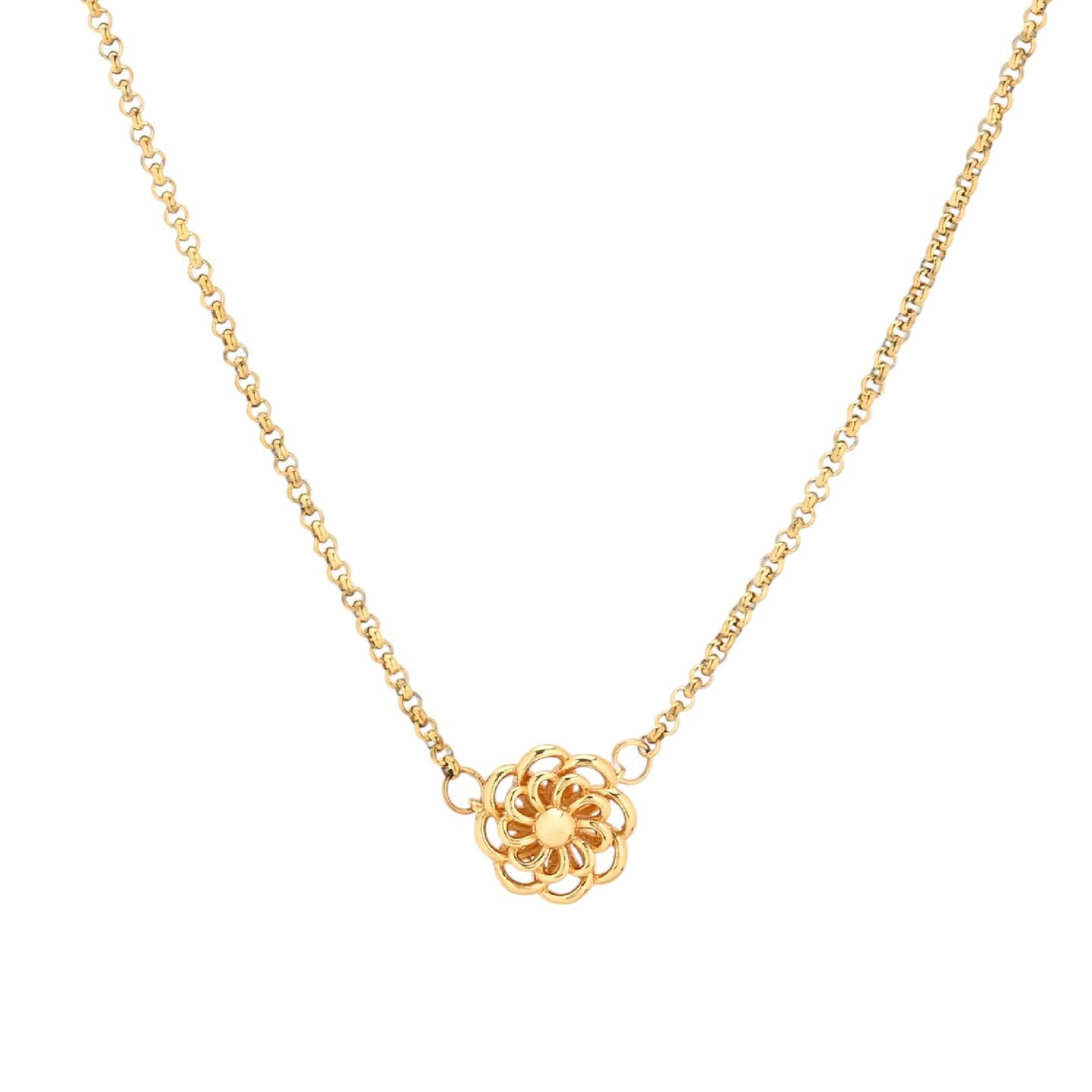 Collier fleur 8MM