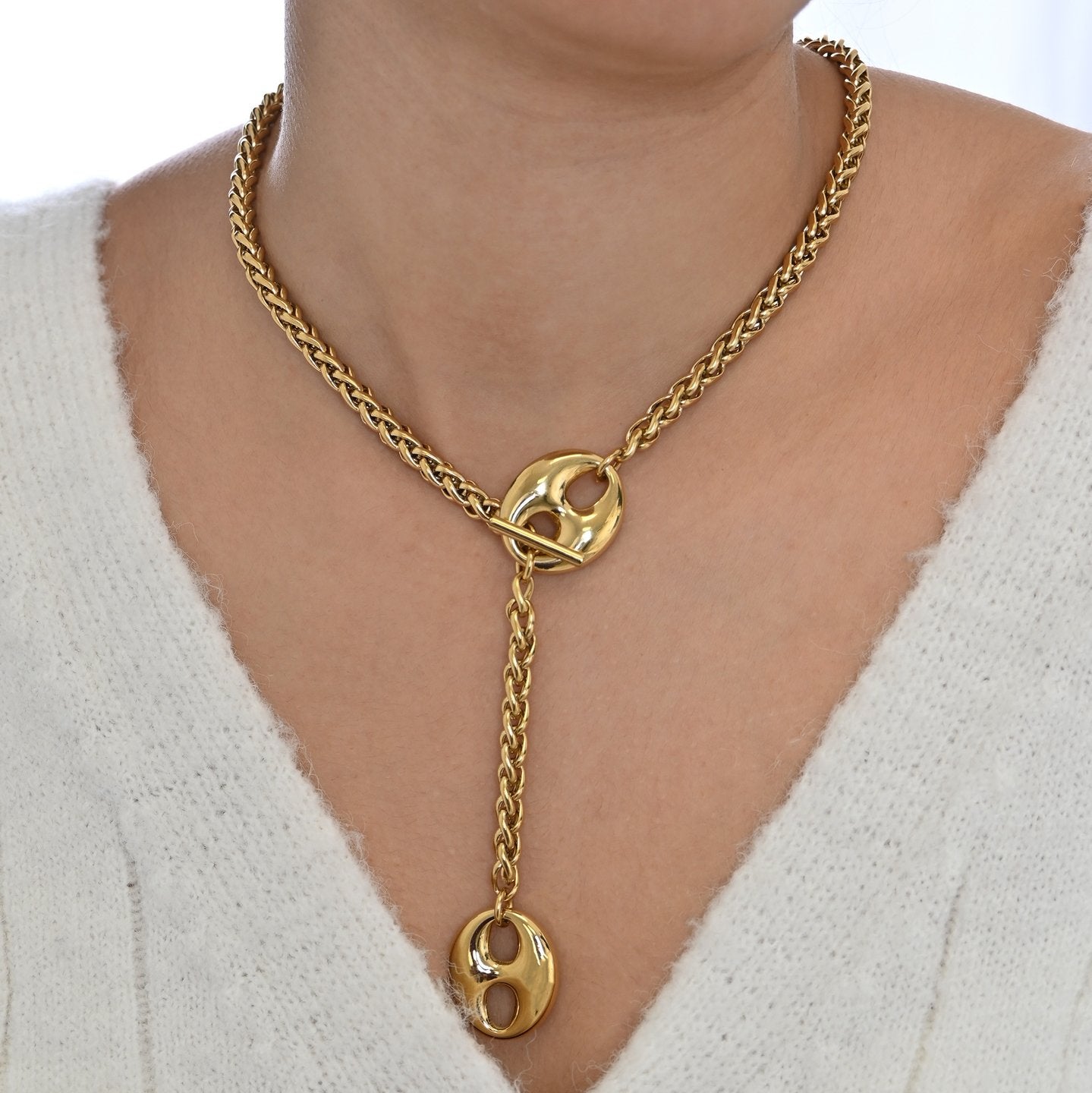 Collier Glamour avec grain de café