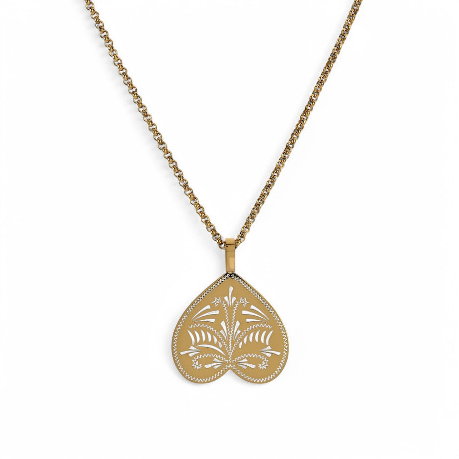 Collier cœur inversé 30 mm