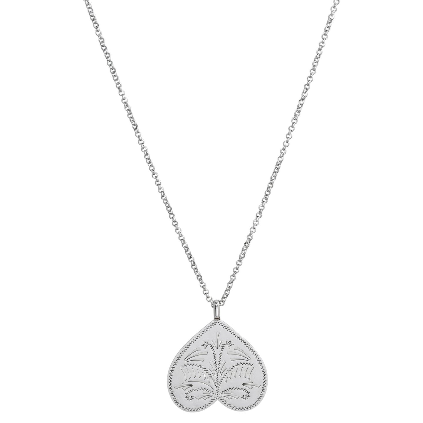 Collier cœur inversé 40 mm